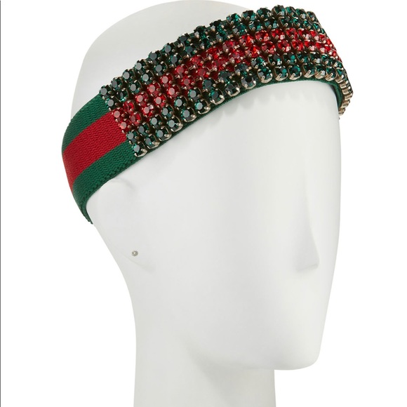 Gucci Accessories - COPY - Gucci
Crystal Embellished Web Headband